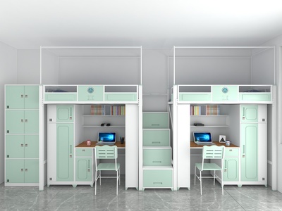 二连二铺中走梯公寓组合床