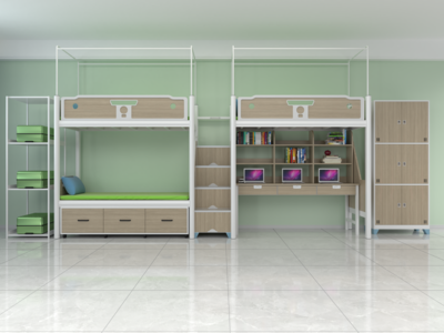 二连三铺中走梯公寓组合床