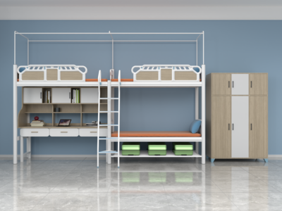 二连三铺中爬梯公寓组合床